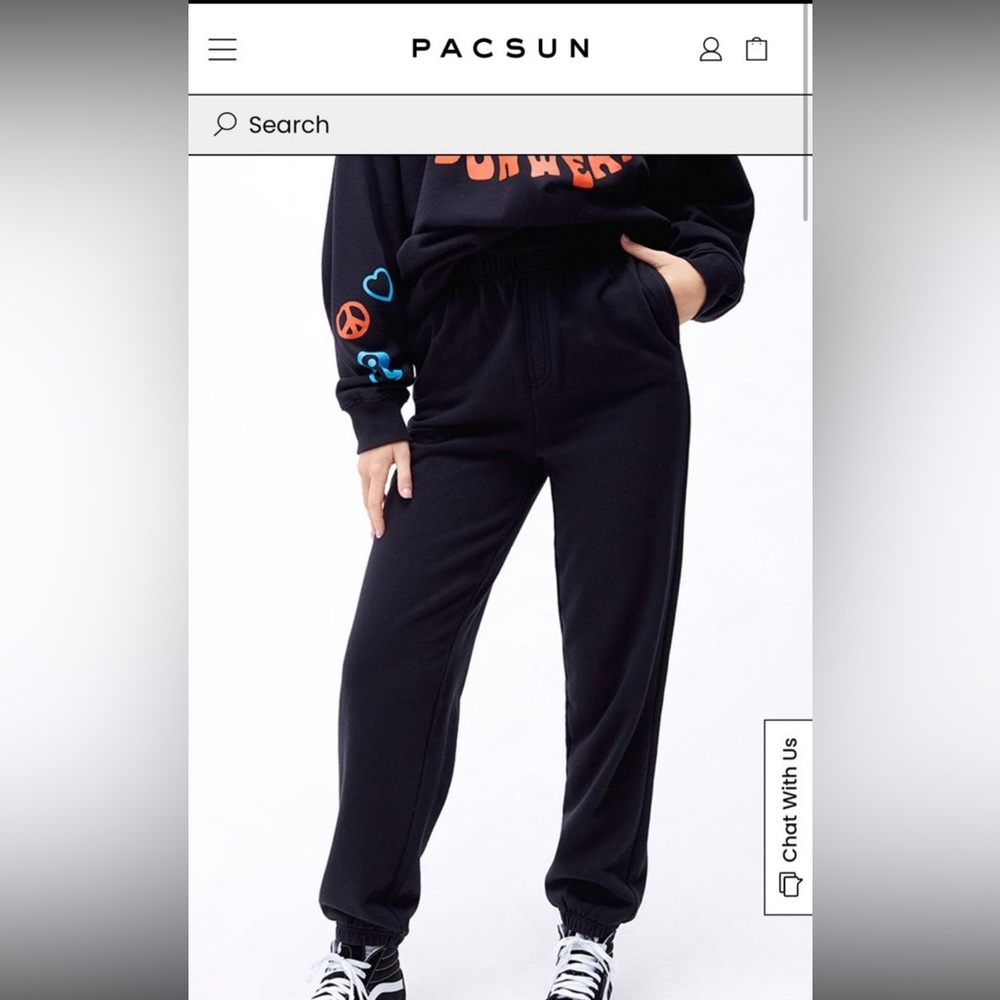 PacSun Black Jogger Sweatpants